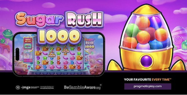 Sugar Rush 1000, Pragmatic Play vous propose encore des gourmandises sucrées